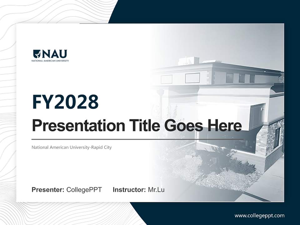 National American University-Rapid City Academic Presentation/Research Findings Report PPT Template4:3 ratio PPT effect preview image5