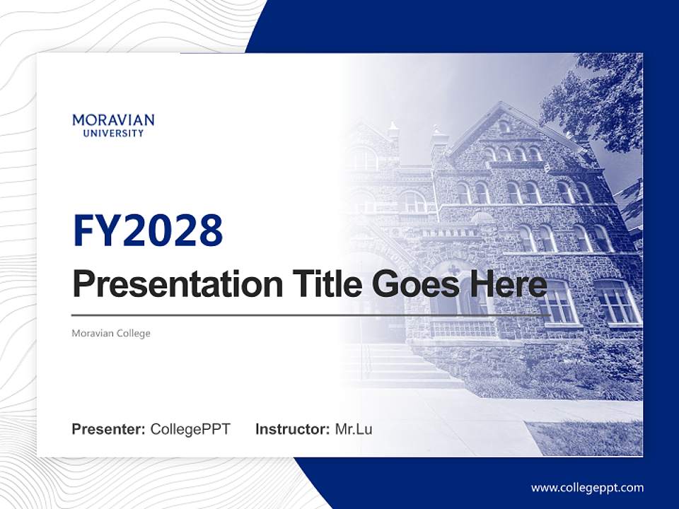 Moravian College Academic Presentation/Research Findings Report PPT Template4:3 ratio PPT effect preview image5