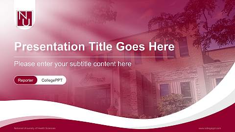National University of Health Sciences Lecture Sharing and Networking Event PPT Template