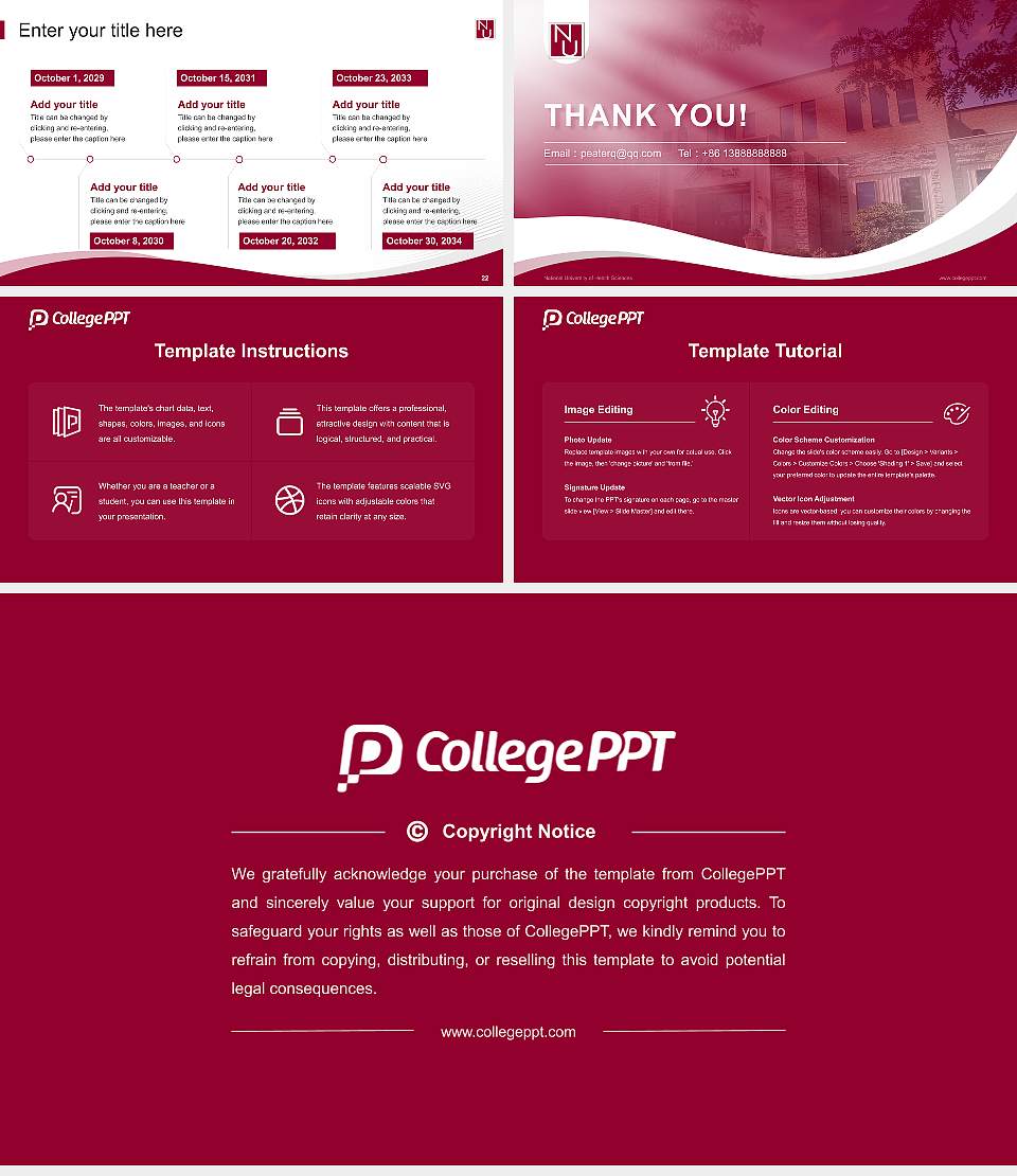 National University of Health Sciences Lecture Sharing and Networking Event PPT Template16:9 ratio PPT effect preview image4