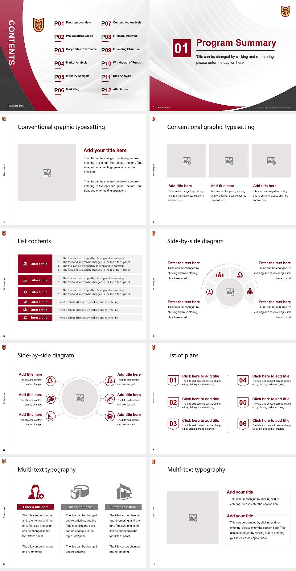 Molloy College Competition/Entrepreneurship Contest PPT Template4:3 ratio PPT effect preview image2