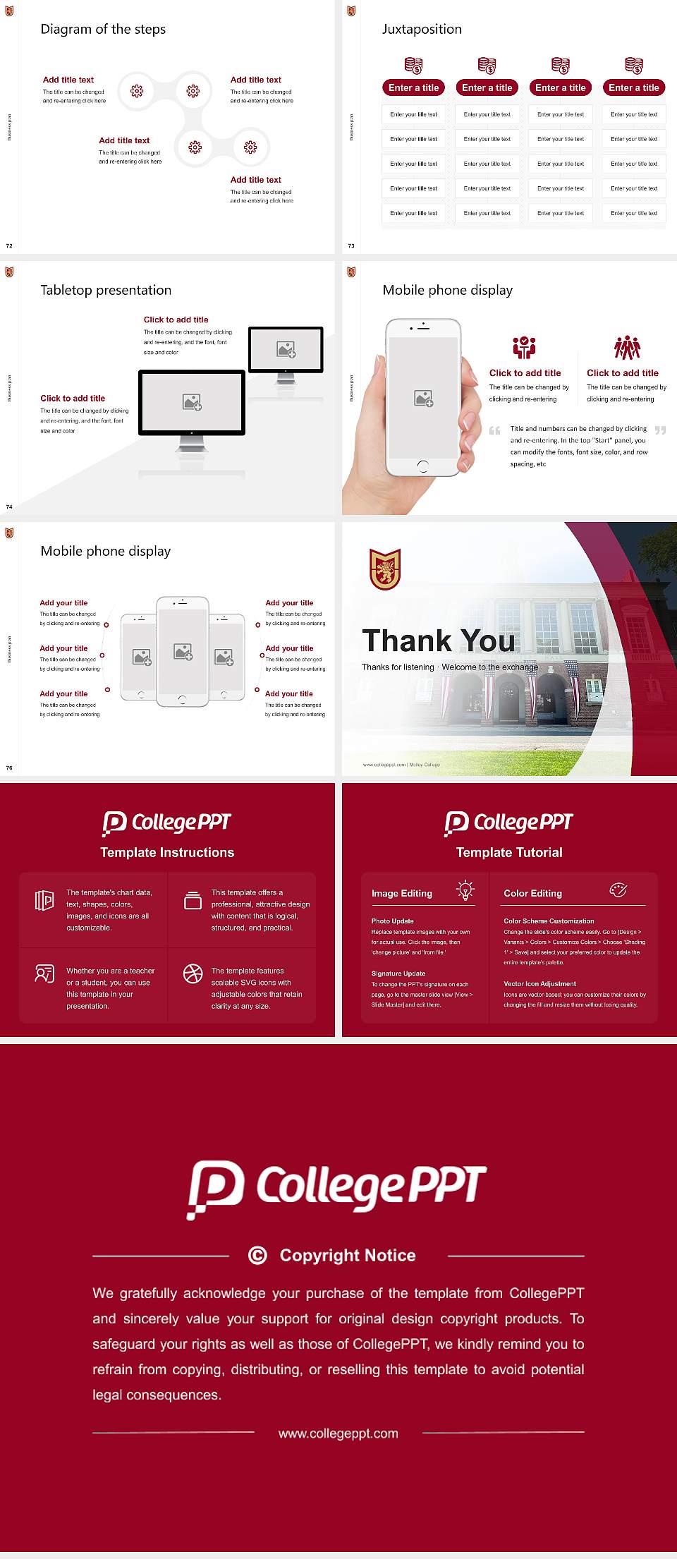 Molloy College Competition/Entrepreneurship Contest PPT Template4:3 ratio PPT effect preview image9