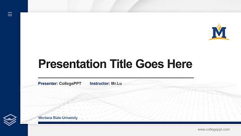 Montana State University Thesis Proposal/Graduation Defense PPT Template
