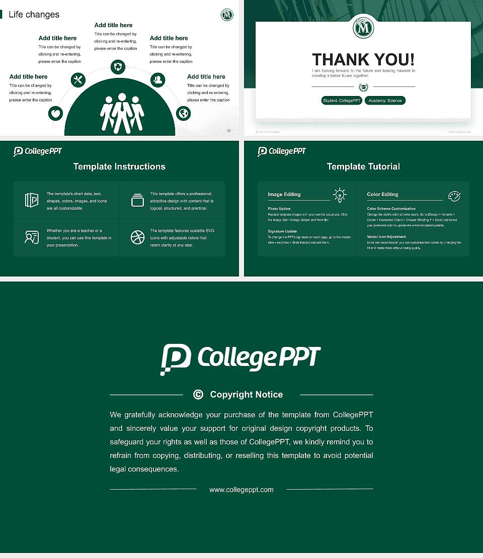 Multnomah University National Scholarship Defense PPT Template16:9 ratio PPT effect preview image4