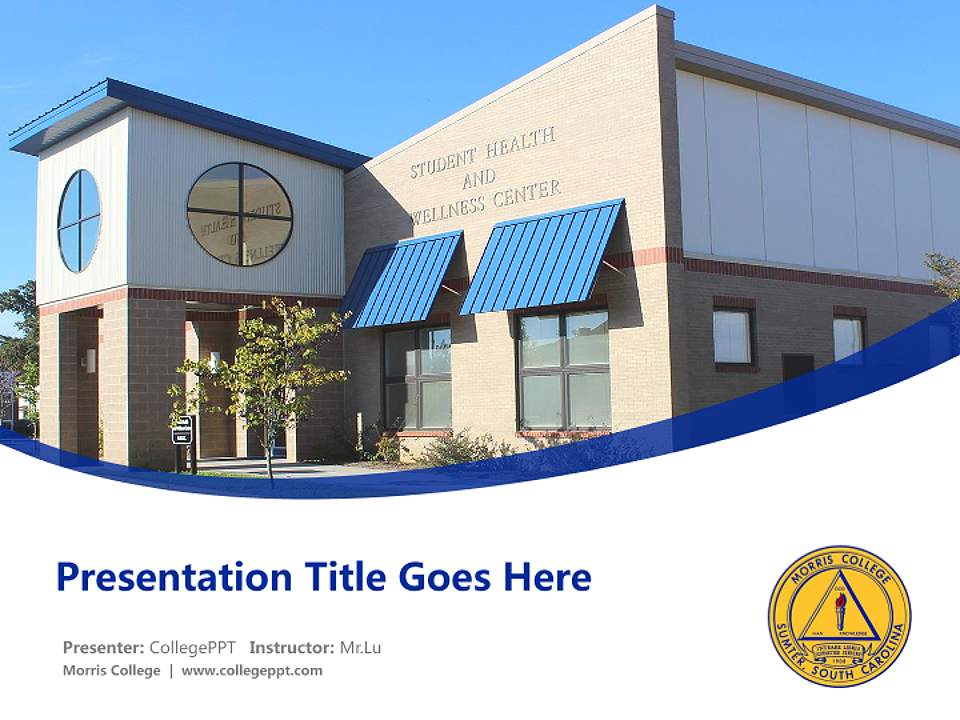 Morris College Course/Courseware Creation PPT Template4:3 ratio PPT effect preview image5