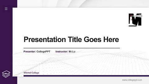 Mitchell College Thesis Proposal/Graduation Defense PPT Template