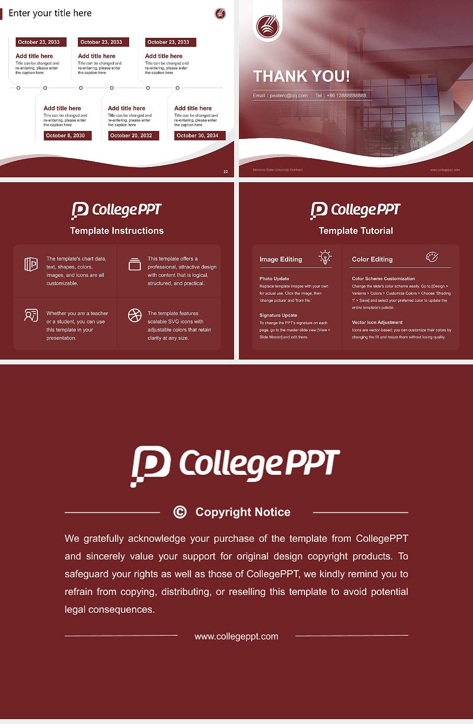 Montana State University-Northern Lecture Sharing and Networking Event PPT Template4:3 ratio PPT effect preview image4