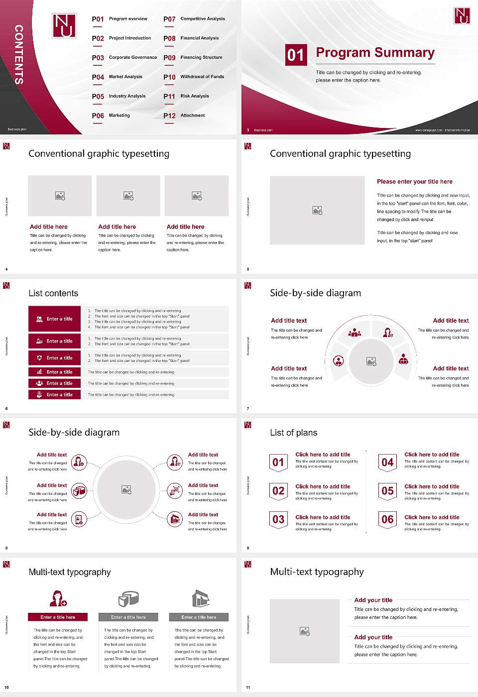National University of Health Sciences Competition/Entrepreneurship Contest PPT Template16:9 ratio PPT effect preview image2