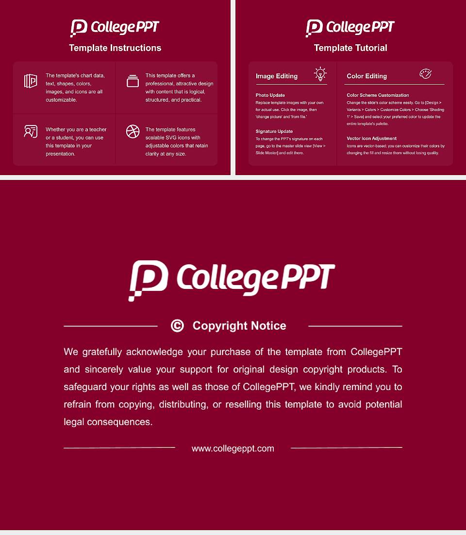 Morehouse College Academic Presentation/Research Findings Report PPT Template4:3 ratio PPT effect preview image5