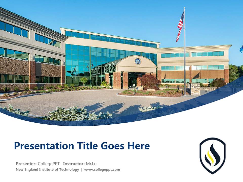 New England Institute of Technology Course/Courseware Creation PPT Template4:3 ratio PPT effect preview image5