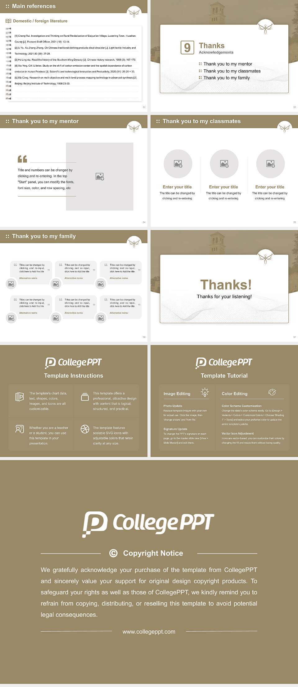 Mount Angel Seminary Graduation Thesis Defense PPT Template4:3 ratio PPT effect preview image7