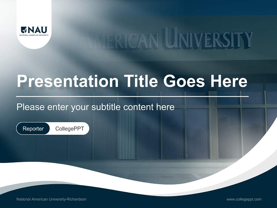 National American University-Richardson Lecture Sharing and Networking Event PPT Template4:3 ratio PPT effect preview image4