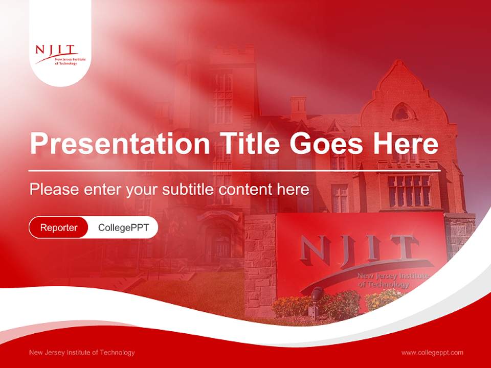 New Jersey Institute of Technology Lecture Sharing and Networking Event PPT Template4:3 ratio PPT effect preview image4
