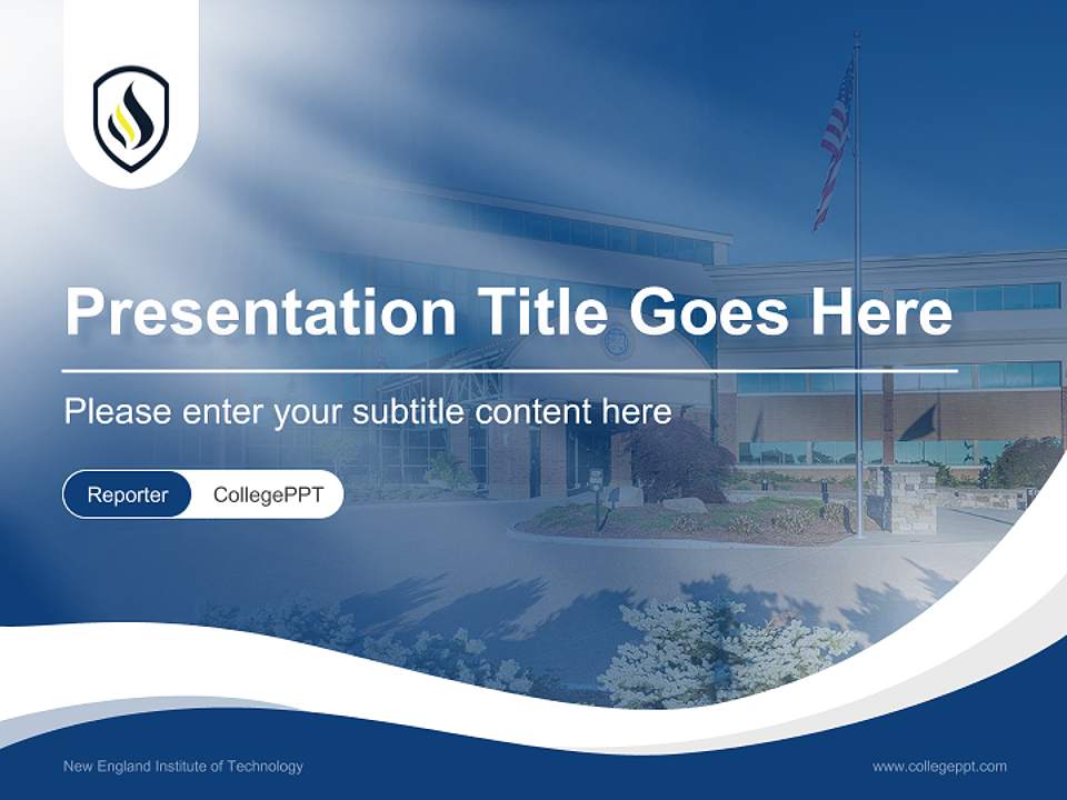 New England Institute of Technology Lecture Sharing and Networking Event PPT Template4:3 ratio PPT effect preview image4