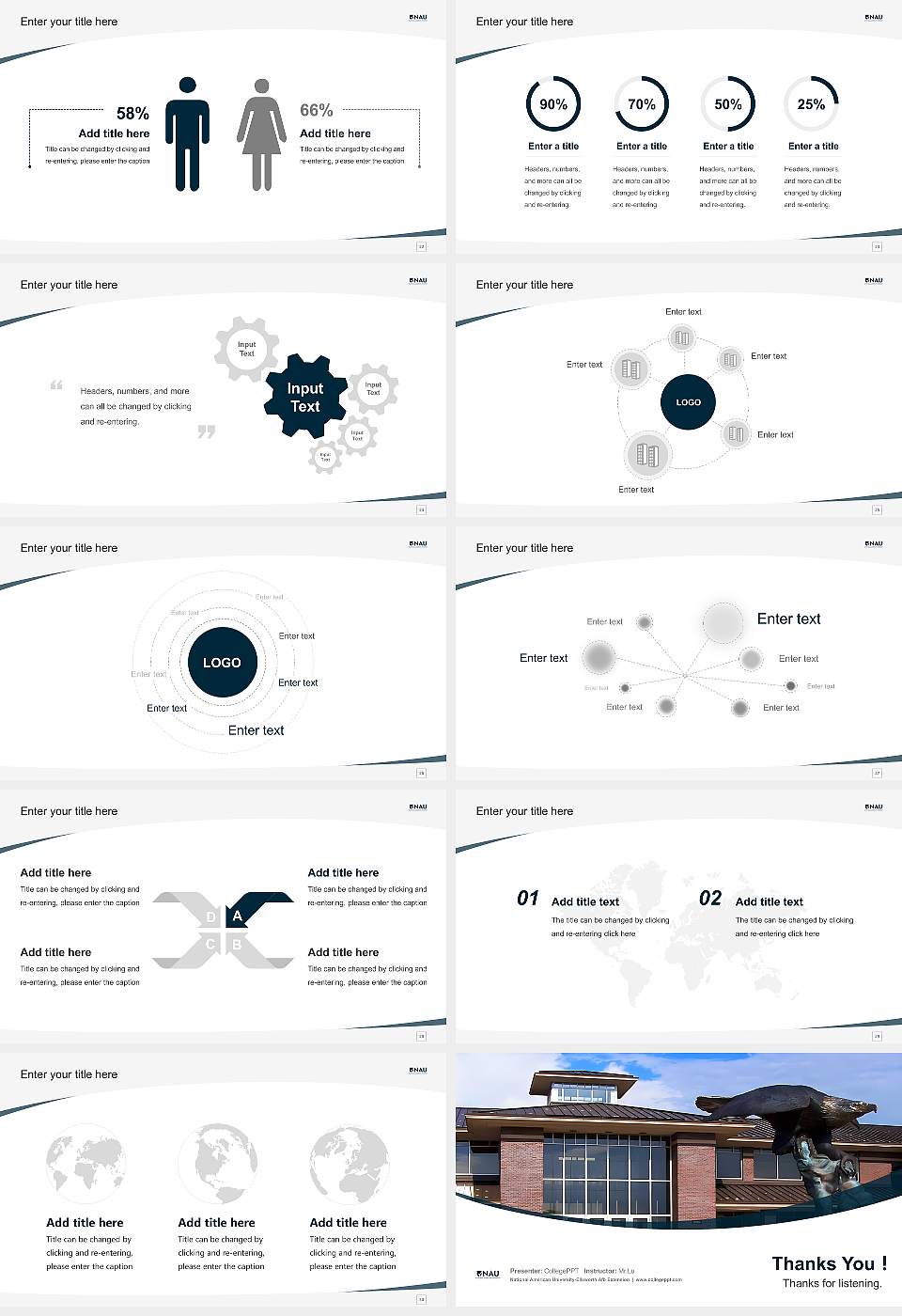 National American University-Ellsworth Afb Extension Course/Courseware Creation PPT Template16:9 ratio PPT effect preview image4