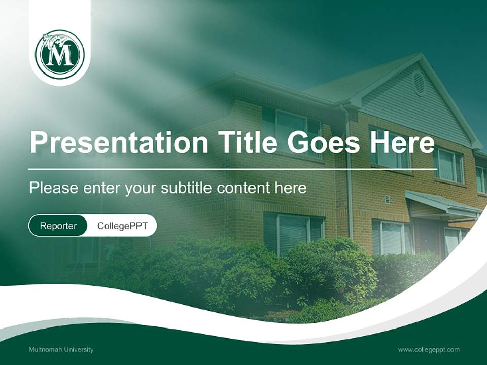 Multnomah University Lecture Sharing and Networking Event PPT Template4:3 ratio PPT effect preview image4
