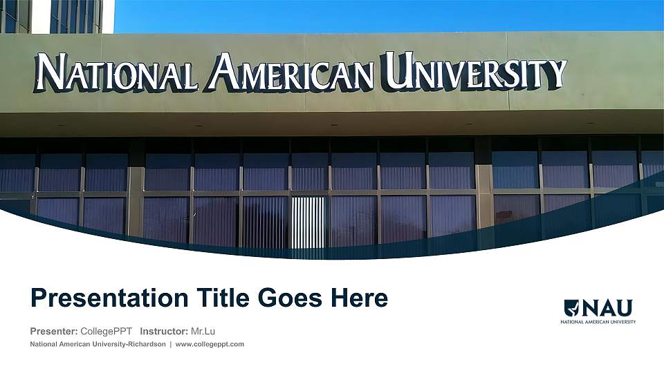 National American University-Richardson Course/Courseware Creation PPT Template16:9 ratio PPT effect preview image