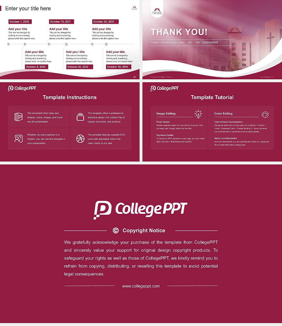 Mount Carmel College of Nursing Lecture Sharing and Networking Event PPT Template16:9 ratio PPT effect preview image4