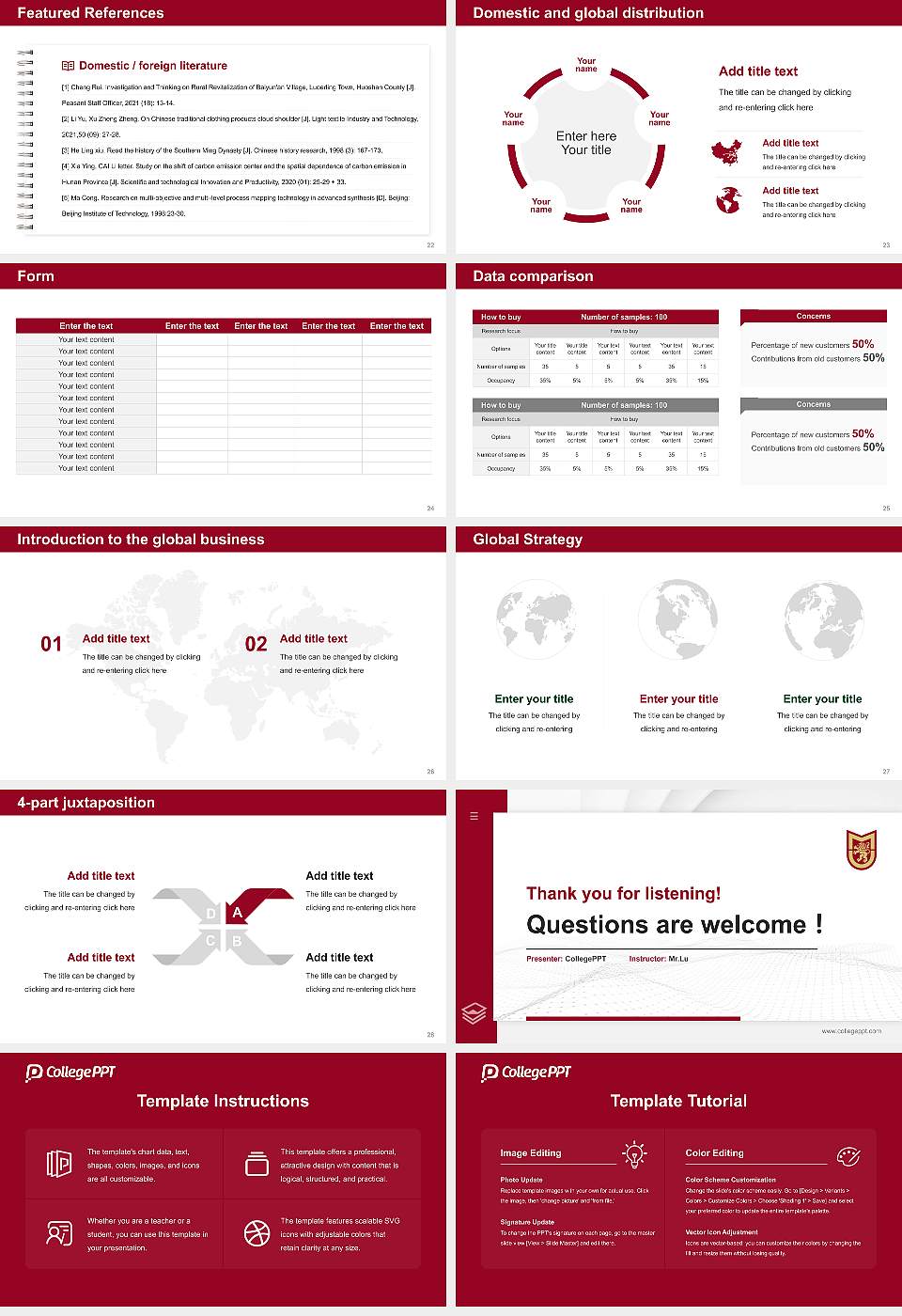 Molloy College Thesis Proposal/Graduation Defense PPT Template16:9 ratio PPT effect preview image4