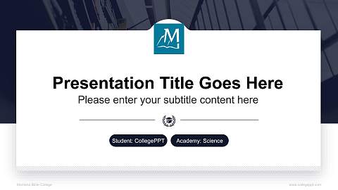 Montana Bible College National Scholarship Defense PPT Template