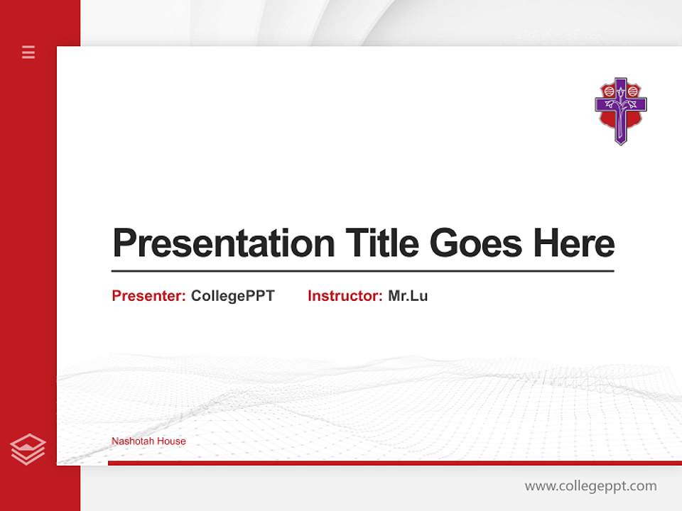 Nashotah House Thesis Proposal/Graduation Defense PPT Template4:3 ratio PPT effect preview image5