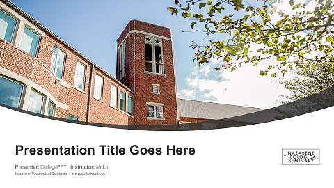 Nazarene Theological Seminary Course/Courseware Creation PPT Template