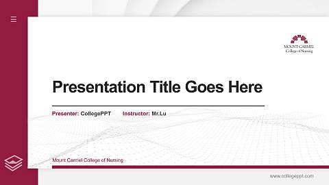 Mount Carmel College of Nursing Thesis Proposal/Graduation Defense PPT Template