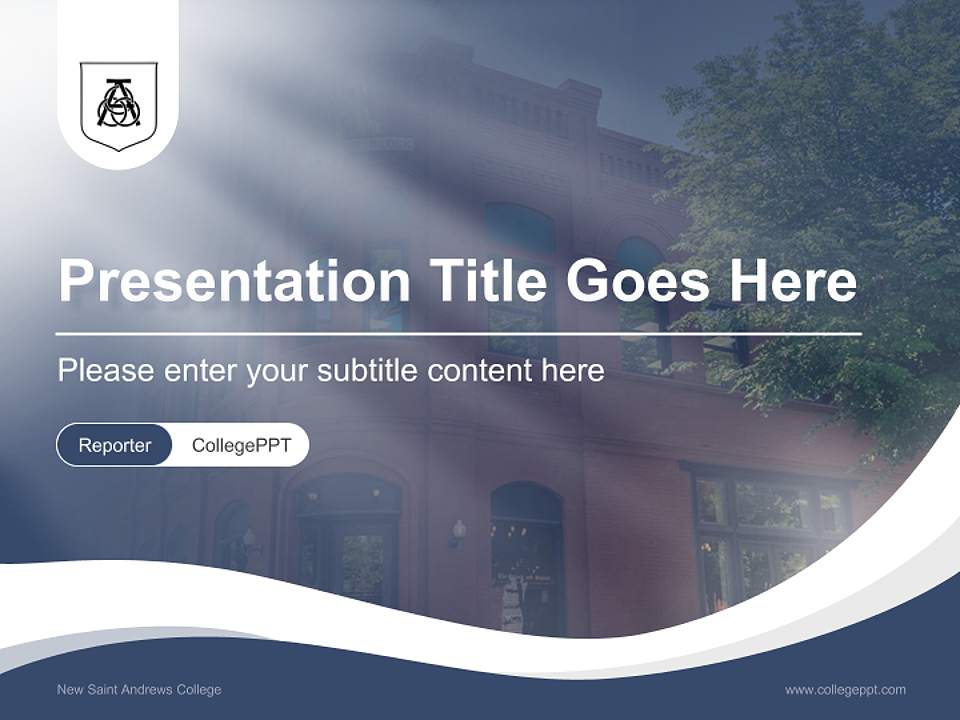 New Saint Andrews College Lecture Sharing and Networking Event PPT Template4:3 ratio PPT effect preview image4