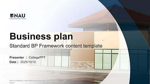 National American University-Colorado Springs South Competition/Entrepreneurship Contest PPT Template