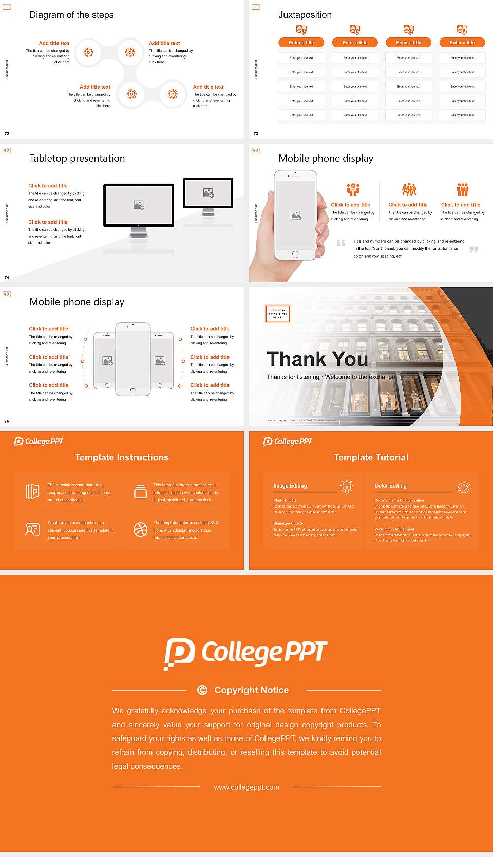 New York Academy of Art Competition/Entrepreneurship Contest PPT Template16:9 ratio PPT effect preview image9