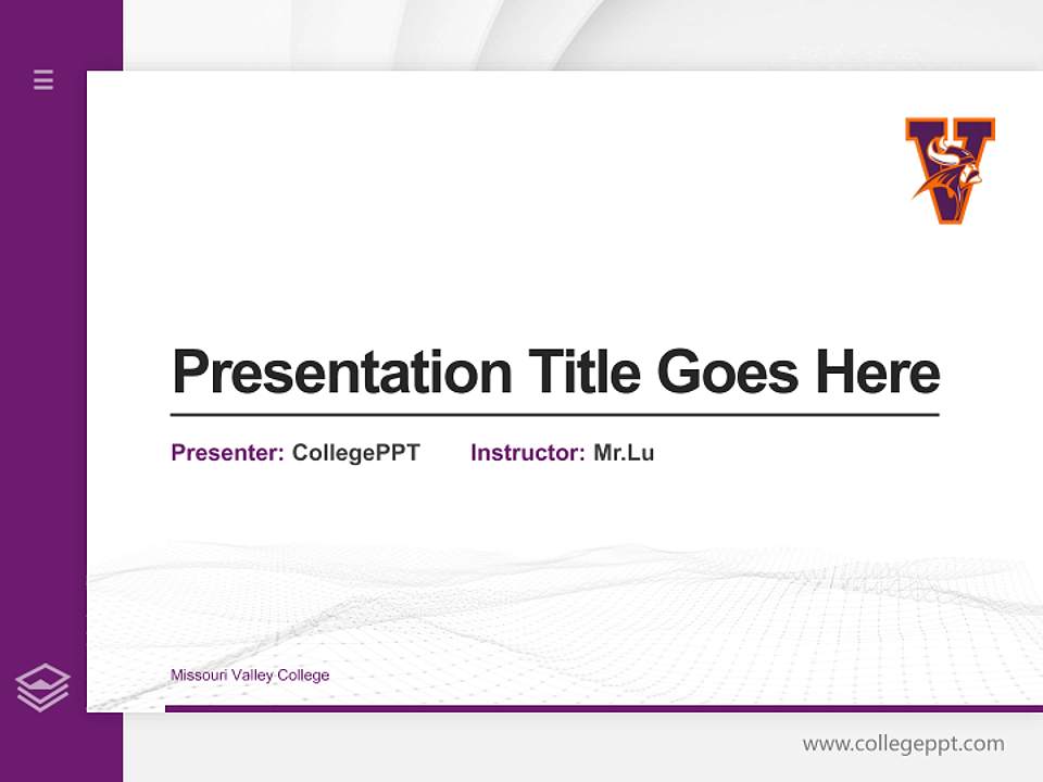 Missouri Valley College Thesis Proposal/Graduation Defense PPT Template4:3 ratio PPT effect preview image5
