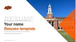 Oklahoma State University-Main Campus CV PPT-sjabloon