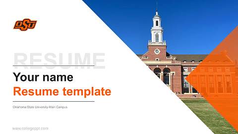 Oklahoma State University-Main Campus Resume PPT Template