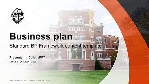 Oregon State University Competition/Entrepreneurship Contest PPT Template