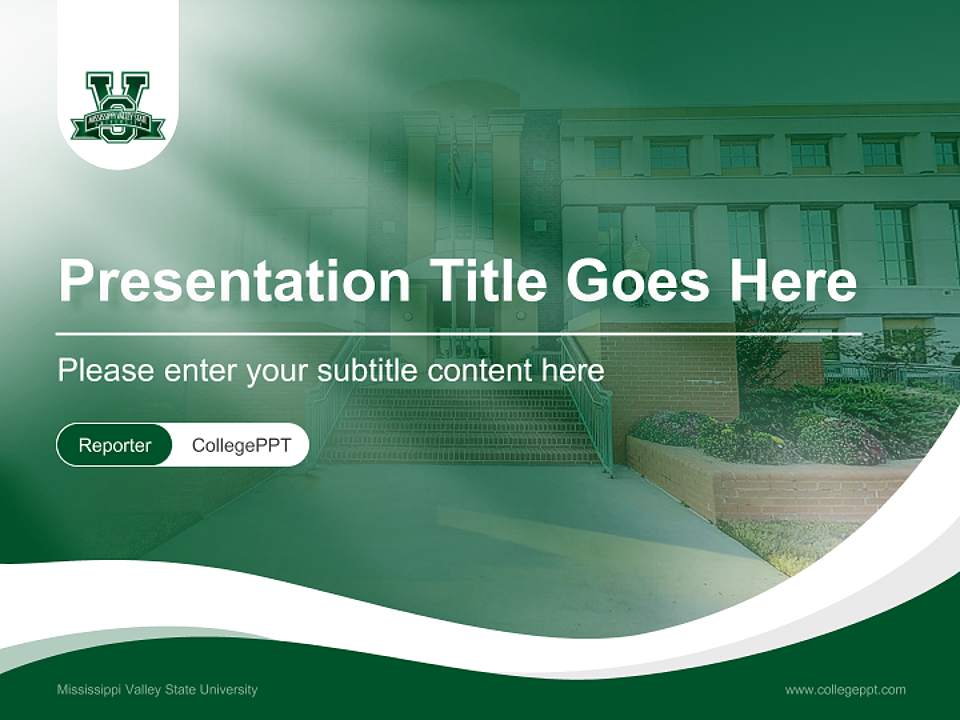 Mississippi Valley State University Lecture Sharing and Networking Event PPT Template4:3 ratio PPT effect preview image4