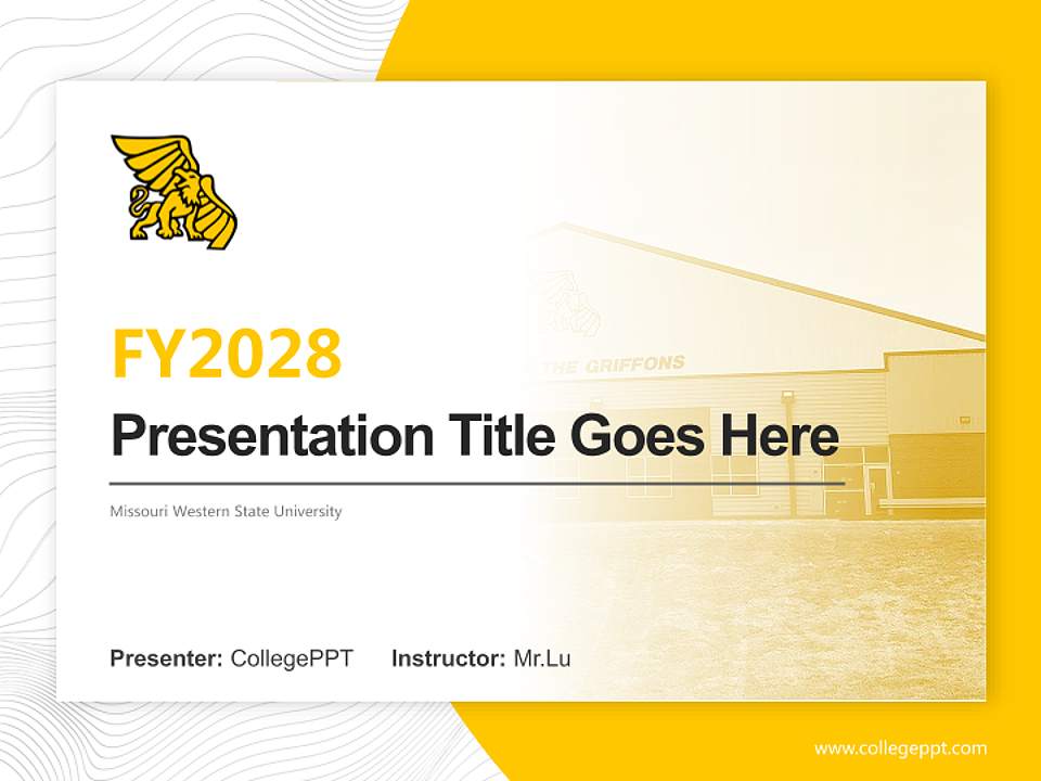 Missouri Western State University Academic Presentation/Research Findings Report PPT Template4:3 ratio PPT effect preview image5