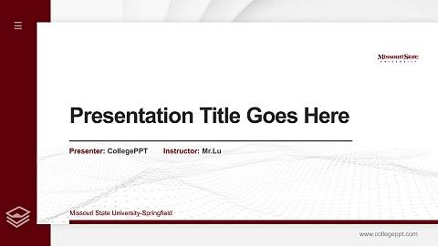 Missouri State University-Springfield Thesis Proposal/Graduation Defense PPT Template