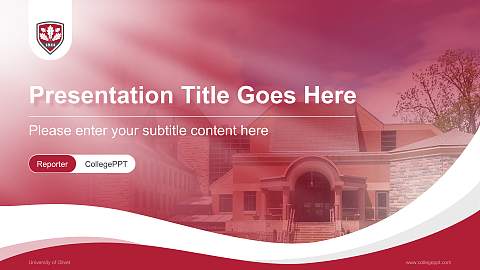 University of Olivet Lecture Sharing and Networking Event PPT Template