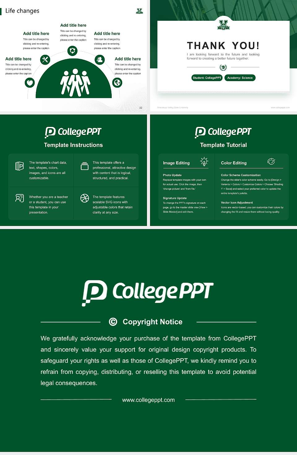 Mississippi Valley State University National Scholarship Defense PPT Template4:3 ratio PPT effect preview image4