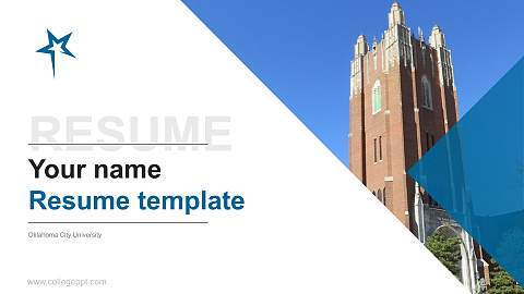 Oklahoma City University Resume PPT Template