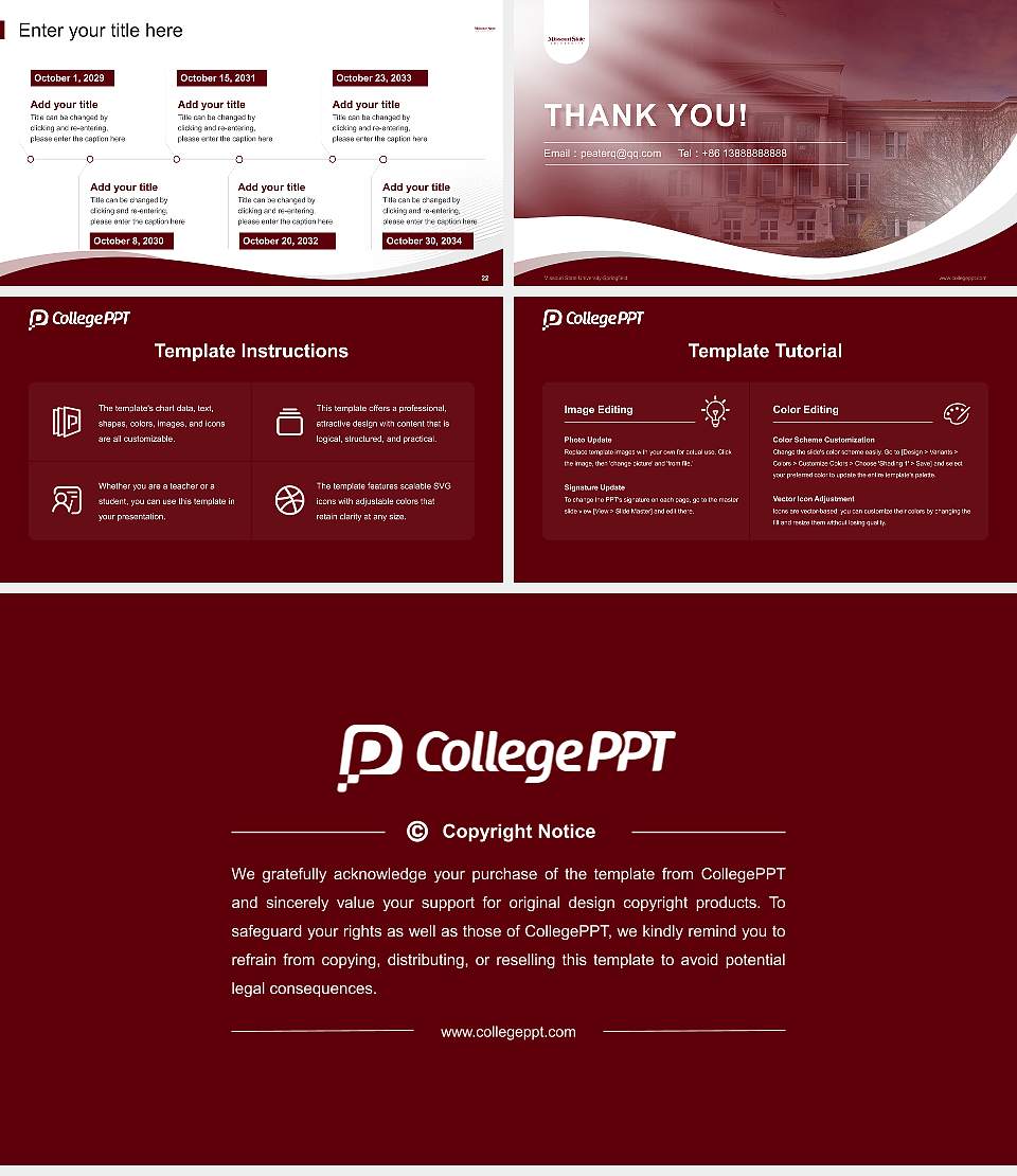 Missouri State University-Springfield Lecture Sharing and Networking Event PPT Template16:9 ratio PPT effect preview image4
