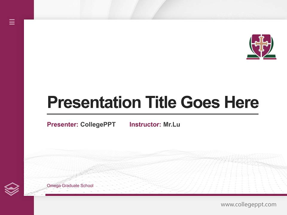 Omega Graduate School Thesis Proposal/Graduation Defense PPT Template4:3 ratio PPT effect preview image5