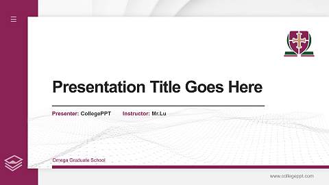 Omega Graduate School Thesis Proposal/Graduation Defense PPT Template