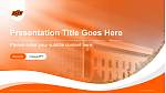 Oklahoma State University Center for Health Sciences Lezing PPT-sjabloon