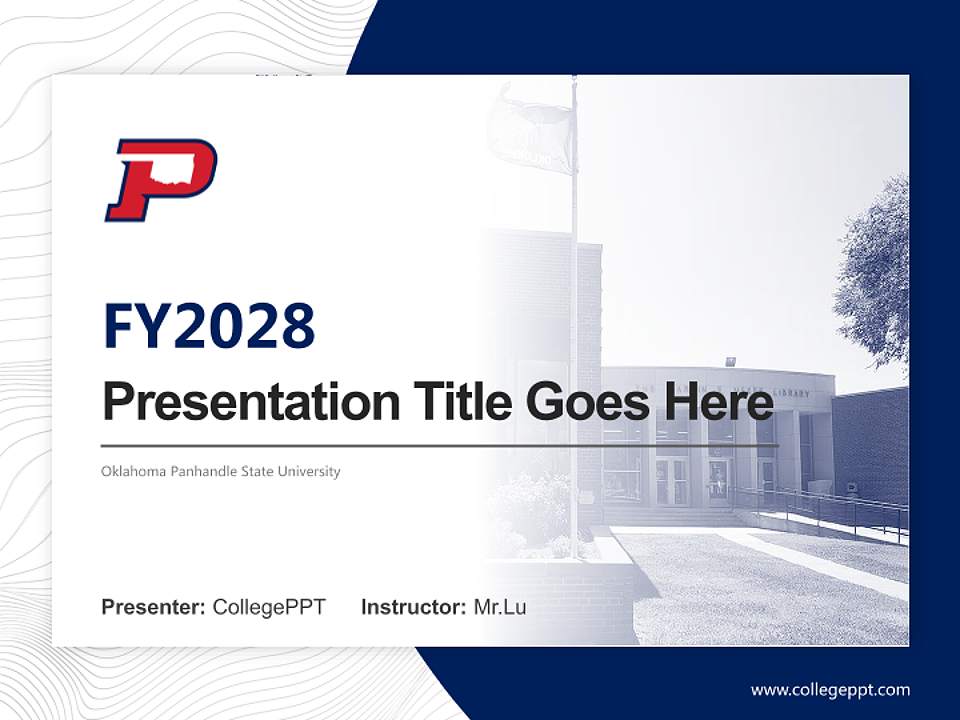 Oklahoma Panhandle State University Academic Presentation/Research Findings Report PPT Template4:3 ratio PPT effect preview image5