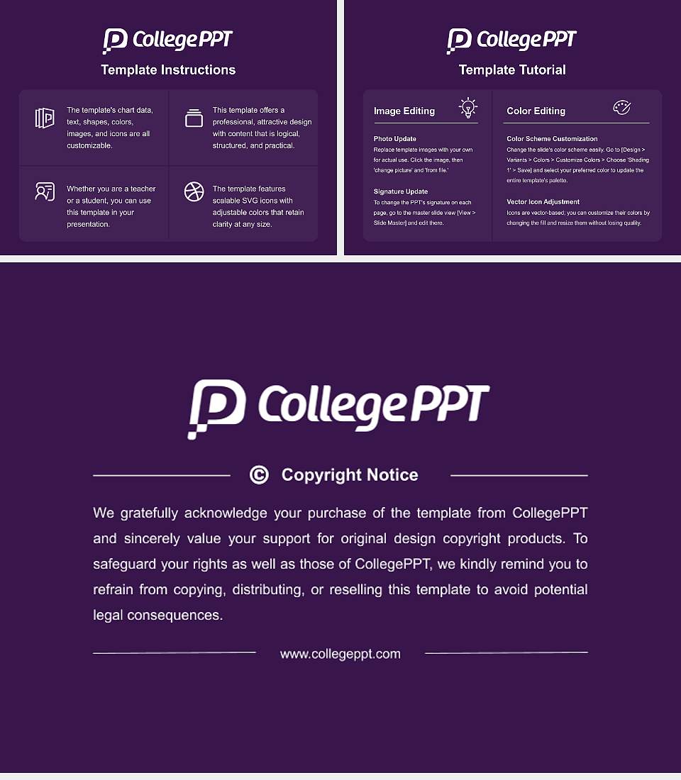 Mitchell College Academic Presentation/Research Findings Report PPT Template4:3 ratio PPT effect preview image5