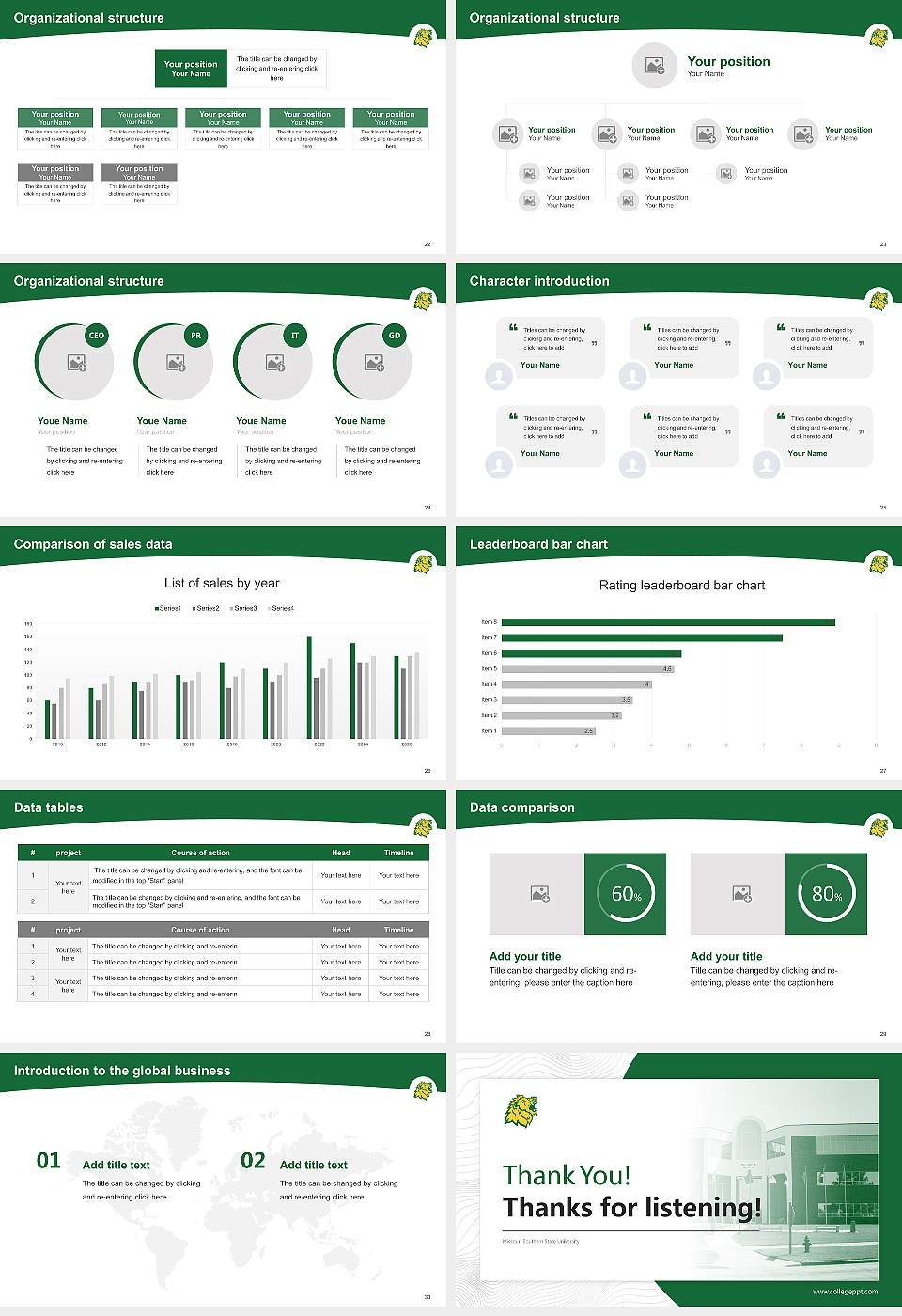 Missouri Southern State University Academic Presentation/Research Findings Report PPT Template16:9 ratio PPT effect preview image4