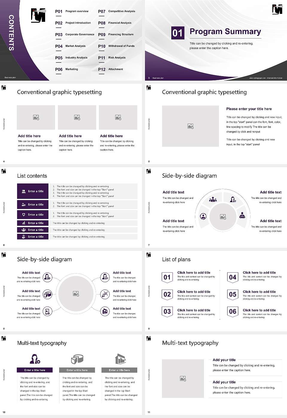 Mitchell College Competition/Entrepreneurship Contest PPT Template16:9 ratio PPT effect preview image2