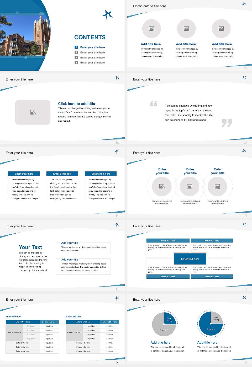 Oklahoma City University Course/Courseware Creation PPT Template16:9 ratio PPT effect preview image2