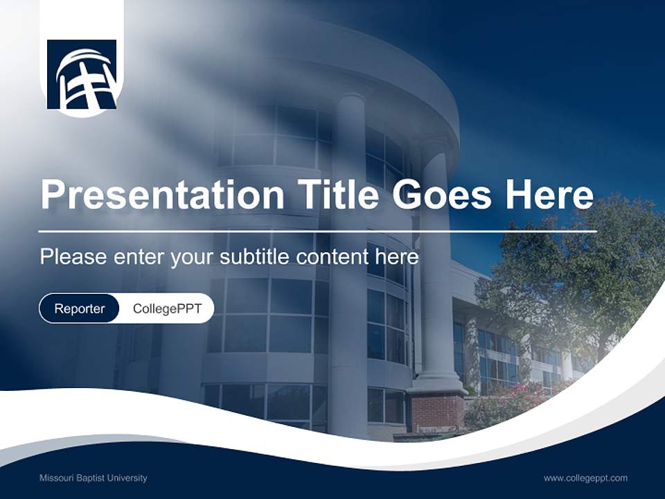 Missouri Baptist University Lecture Sharing and Networking Event PPT Template4:3 ratio PPT effect preview image4